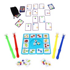 KesB Fruit Catch Stick+Matching Game Foldover 60p 棋盤遊戲套組, 混色