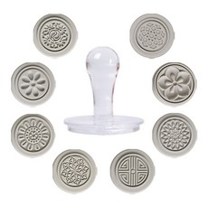 8種矽膠年糕塗層套組, 混色, 1套