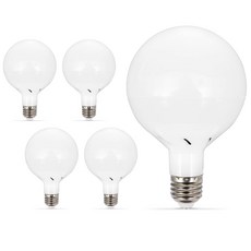 파파 LED볼전구 롱타입 12W, 주광색, 5개