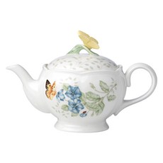 LENOX 雷諾克斯 蝴蝶圖案茶壺0.8L, 混色, 1組