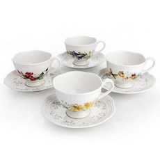 Lenox 雷諾克斯 蝶舞花園 847492 BASKET 咖啡杯 4件組, 混合顏色, 1套