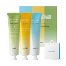 아로닉스 락토케어 핸드크림 트리오 70ml x 3종 세트 + 쇼핑백, 1세트