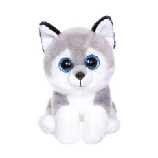 閃亮偶像哈士奇狗狗玩偶 小號, 15cm, 混合顏色, 1個