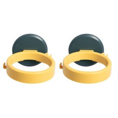 WINPRICE 輕薄吹風機架, 黃綠色, 2個