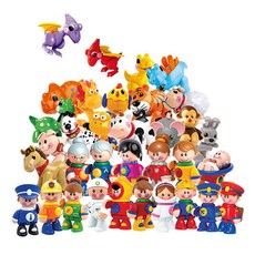 TOLO 人物公仔 70003set 4款 34入, 混色