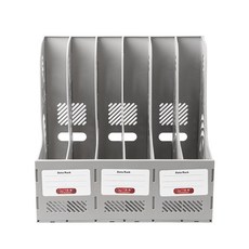 Desk On 6格文件整理盒, 灰色, 1個