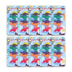 The Open House恐龍橡皮擦 5種組, 混色, 10組