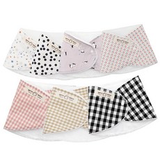 嬰兒印花圍兜 7件組