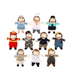 兔兔張嘴職業手偶套組, 10種