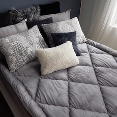 보몽드 프리미엄 극세사 볼륨 토퍼, 그레이