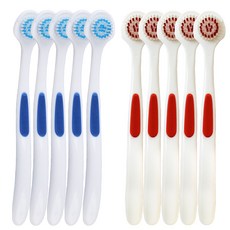 OLaLa FOAM 舌苔清潔刷 藍色 5入 + 紅色 5入 套組, 1套