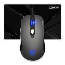 ABKO HACKER MA10 帶 PAD 鼠標墊套組, 深灰色
