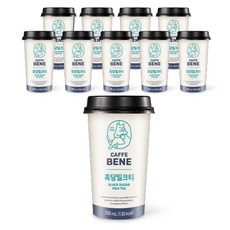 카페베네 흑당밀크티, 10개, 200ml