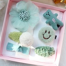 chenny bongbong 女童薄荷髮夾6件組