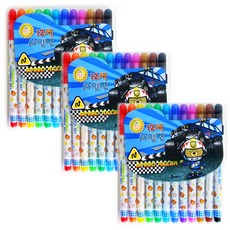 비팬시 12색 사인펜 남아용, 혼합 색상, 3개