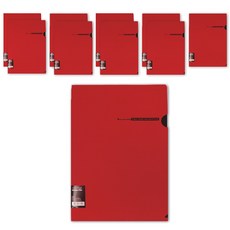 b fancy L文件夾 A4, 10個, 紅色