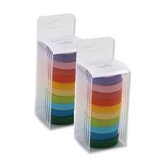 紙膠帶 7mm, 混色, 2個