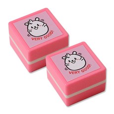 VERY GOOD Kulumi ver.迷你萬年印章 PR26 2入, 混色, 紅色的