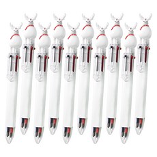 투영디자인 X MAS 6색 볼펜 0.7mm, 눈사람, 10개