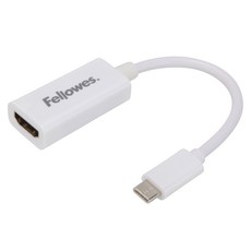 Fellowes 斐樂 Type-C 轉 HDMI 轉換器 4K 連接線, 混合色, 1個