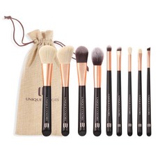 유니크칼라 쉐어 더 베스트 메이크업 브러쉬 9종 + 파우치 세트, 혼합 색상, 1개