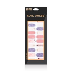 키스뉴욕 네일드레스 스티커, 감성핑크, 1개