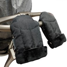 MOMNOKO 優質推車手套, 黑灰色