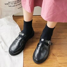 RABLE 女款皮革繫帶樂福鞋
