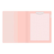 PLEPLE A5夾式活頁夾便條Days套組, 粉紅Days, 1套