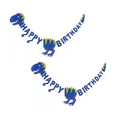 abm 恐龍掛旗 2入, 藍色