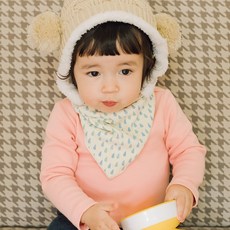 베베쥬 아동용 방울방울 스카프빕