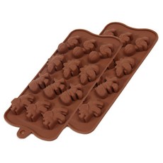 矽膠模具 12格 迷你恐龍, 單一顏色, 2個