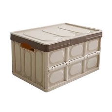 VANESSDECO 可折疊式多功能收納盒, 淺褐色的, 1個