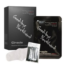 Ciracle 去黑頭妙鼻貼 附擠粉刺棉棒, 20片, 1組