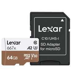 Lexar 雷克沙 microSDXC UHS-I 667x, 64GB