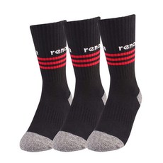 renoma 女性運動登山長襪N型3雙, 黑色