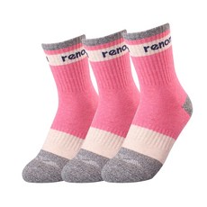 renoma 女性運動登山長筒襪 O型, 粉紅色, 3個
