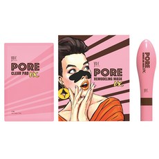 yu.r 毛孔護理潔淨面膜 第4季 化妝棉 2.5g 10入+凝膠棒 30ml, 1套