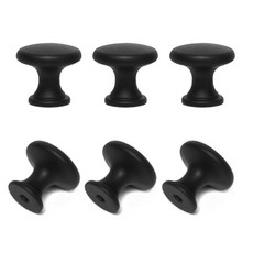 五金海洋 單孔把手 蘑菇款 黑色 小, 6個