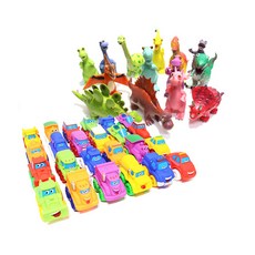 Casby瑪瑯軟車24款+軟恐龍14款套裝, 1組