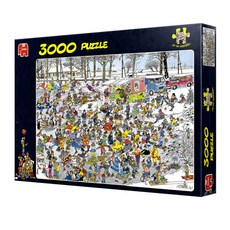 JumBo 卡通滑冰拼圖 JB02049, 3000件, 混色