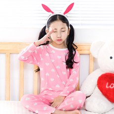 eline 女童學生 Sugar Heart 居家服 長袖睡衣 上下套裝