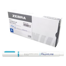 ZEBRA 斑馬牌 Justfit MojiniLine 螢光筆, 藍色, 10個