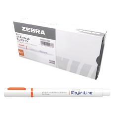 ZEBRA 斑馬牌 Justfit MojiniLine 螢光筆, 橘色, 10個