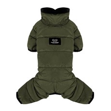 PUPPY ANGEL Air1狗狗超細纖維防水保暖連身衣 OW531, #808 綠色, 1件