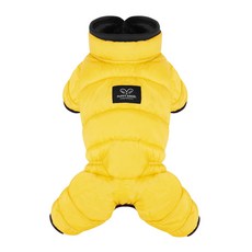 PUPPY ANGEL 犬用Air2系列工裝風半罩式鋪棉連身衣 PA-OW541, 290Yellow