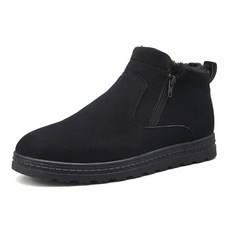 남성용 지퍼B 겨울 웜 숏 부츠