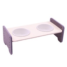 Myrwa 樹高度角度狗餐具 2 件陶瓷, 灰色的, 1個