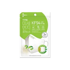 리앤웰 미세먼지 3D 마스크, 3개입, 1개