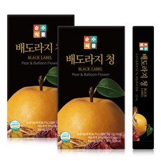 순수식품 배도라지 청 블랙라벨, 300ml, 2개